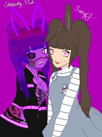 Celeste &amp; SunRayEJ - Commission by @ChocolateMilkG
